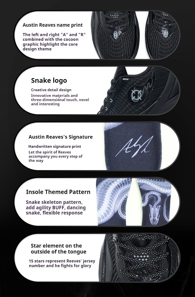 Rigorer Austin Reaves AR1 Basketball Shoes Silent Night Men's ...
