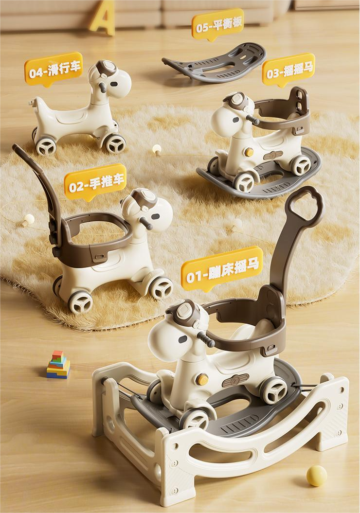3in1 rocking horse for kids Musical Swing baby Rocking Chair With pushe ...