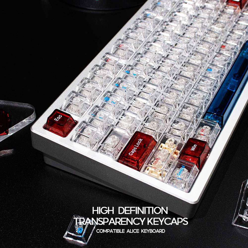 Galactic High Transparenc Keycaps/set 156Keys Cherry Profile PC ...