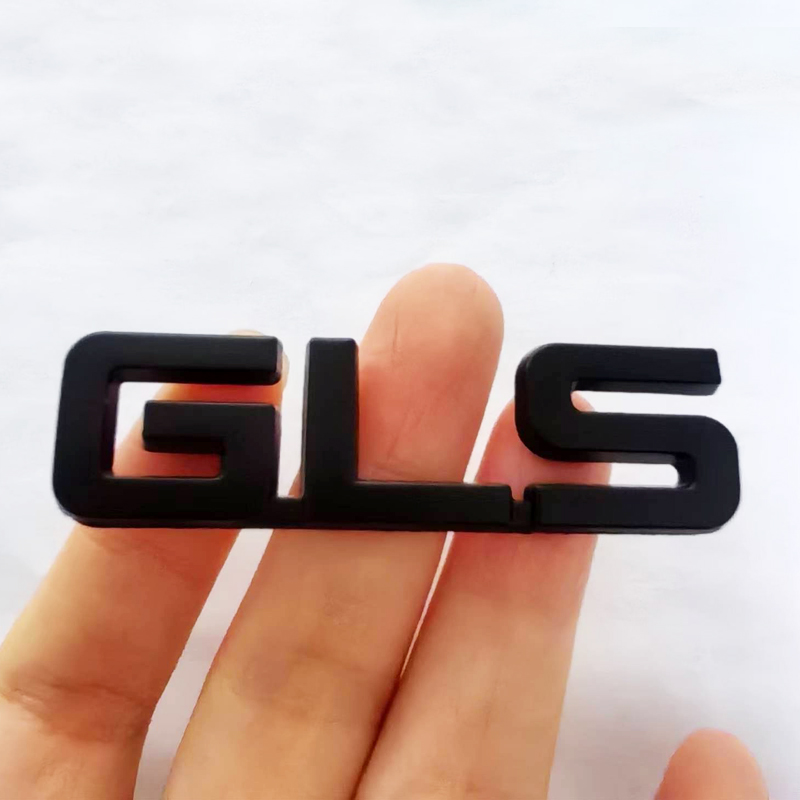 1 x Metal Chrome Black GLS Letter Logo Car Auto Rear Emblem Badge ...