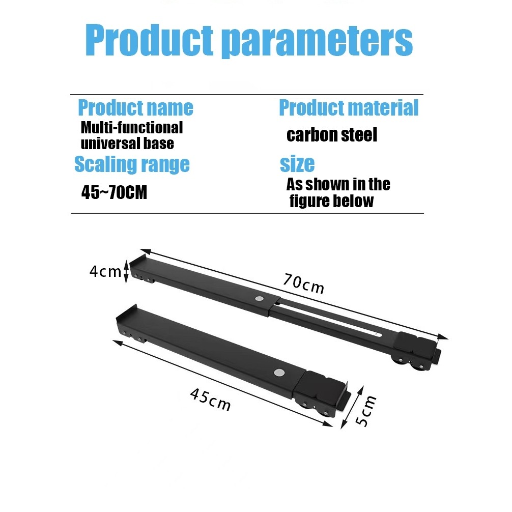 【Support 360° rotation】2PCS Set Refrigerator Washing Machine Base ref ...