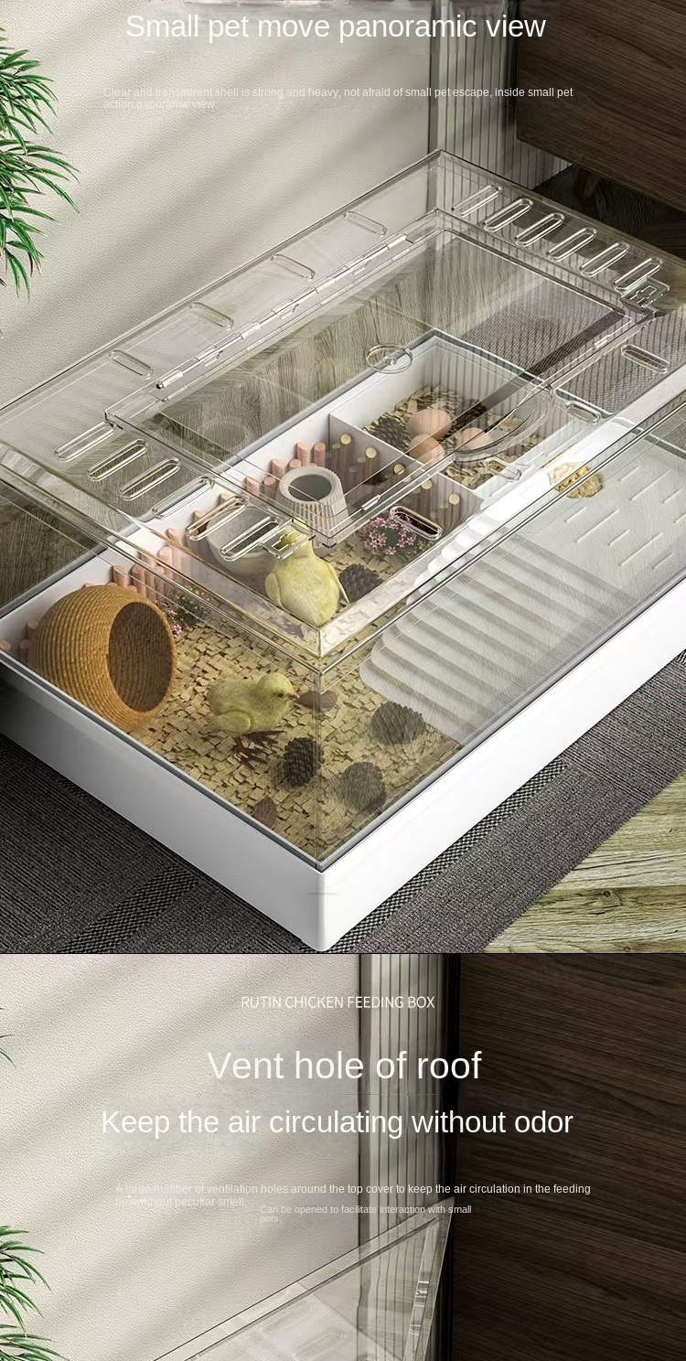 Pet Chicken Breeding Cage Chicken Nest Ludding Chicken Breeding Box ...