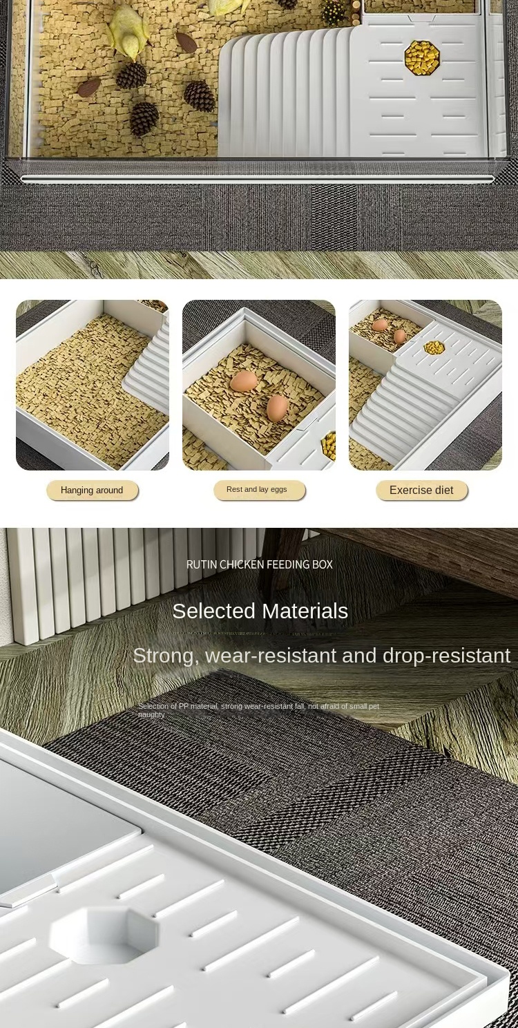 Pet Chicken Breeding Cage Chicken Nest Ludding Chicken Breeding Box ...