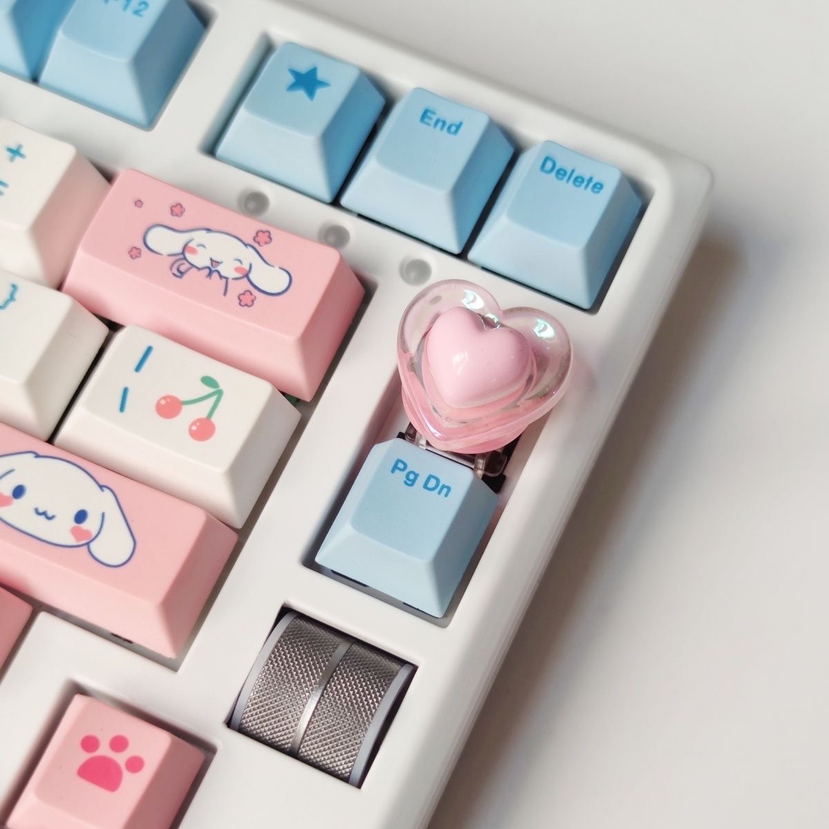 Handmade Pink Mermaid Ji Love Mechanical Keyboard Keycaps for Girls ...