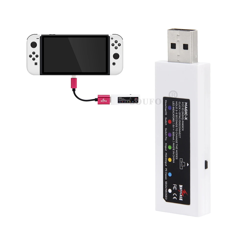 New Mayflash MAGIC-X Wireless Bluetooth-compatible for PS5 PS4 Switch ...
