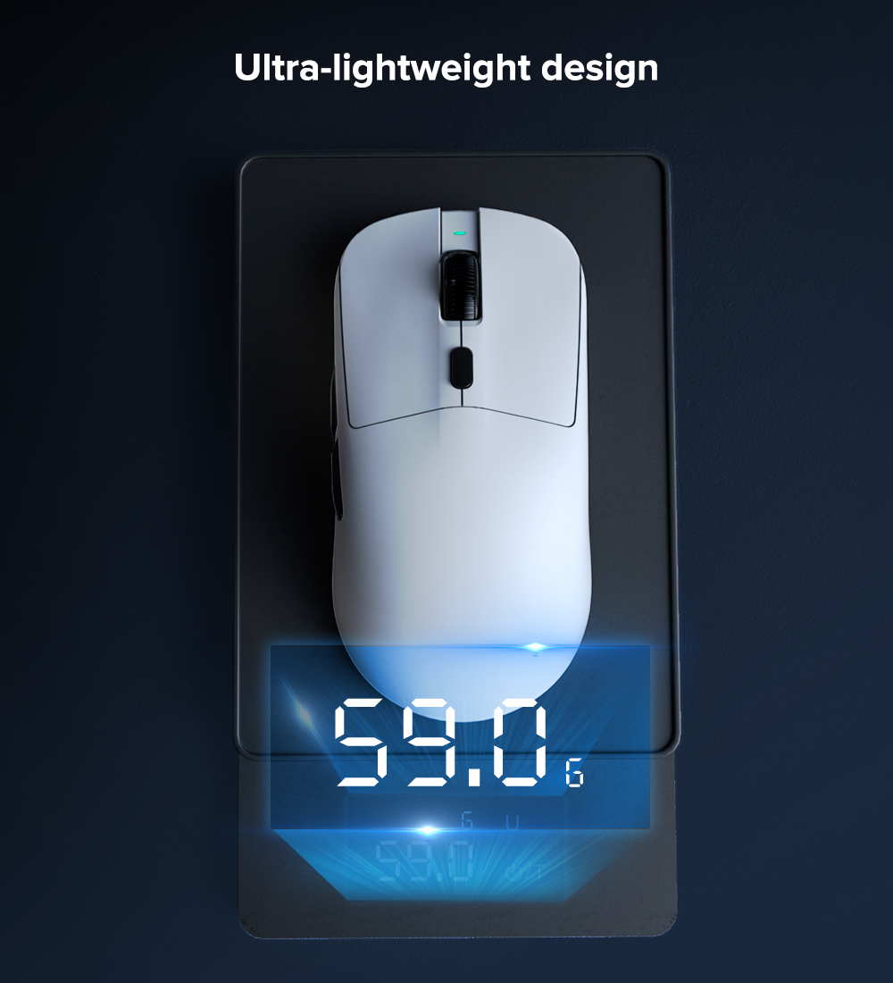 KYSONA M617 8K Gaming Mouse Wireless PAW3395 Sensor Max 26000 DPI Large ...