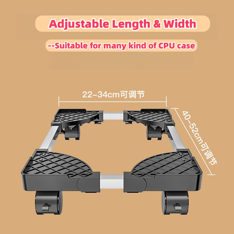 Computer CPU Stand Base 360 Rotating PC Tray Desktop Rack Computer Case ...