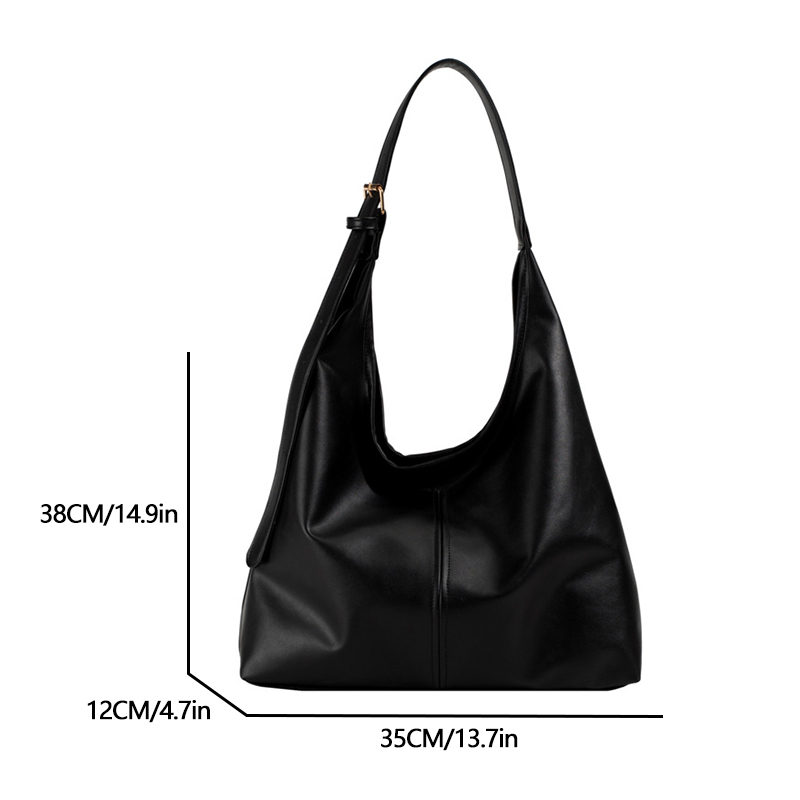 TAVIMART  -  Women's Large Capacity Tote Bag New Autumn Winter Retro Commuting Frosted Shoulder Handbag