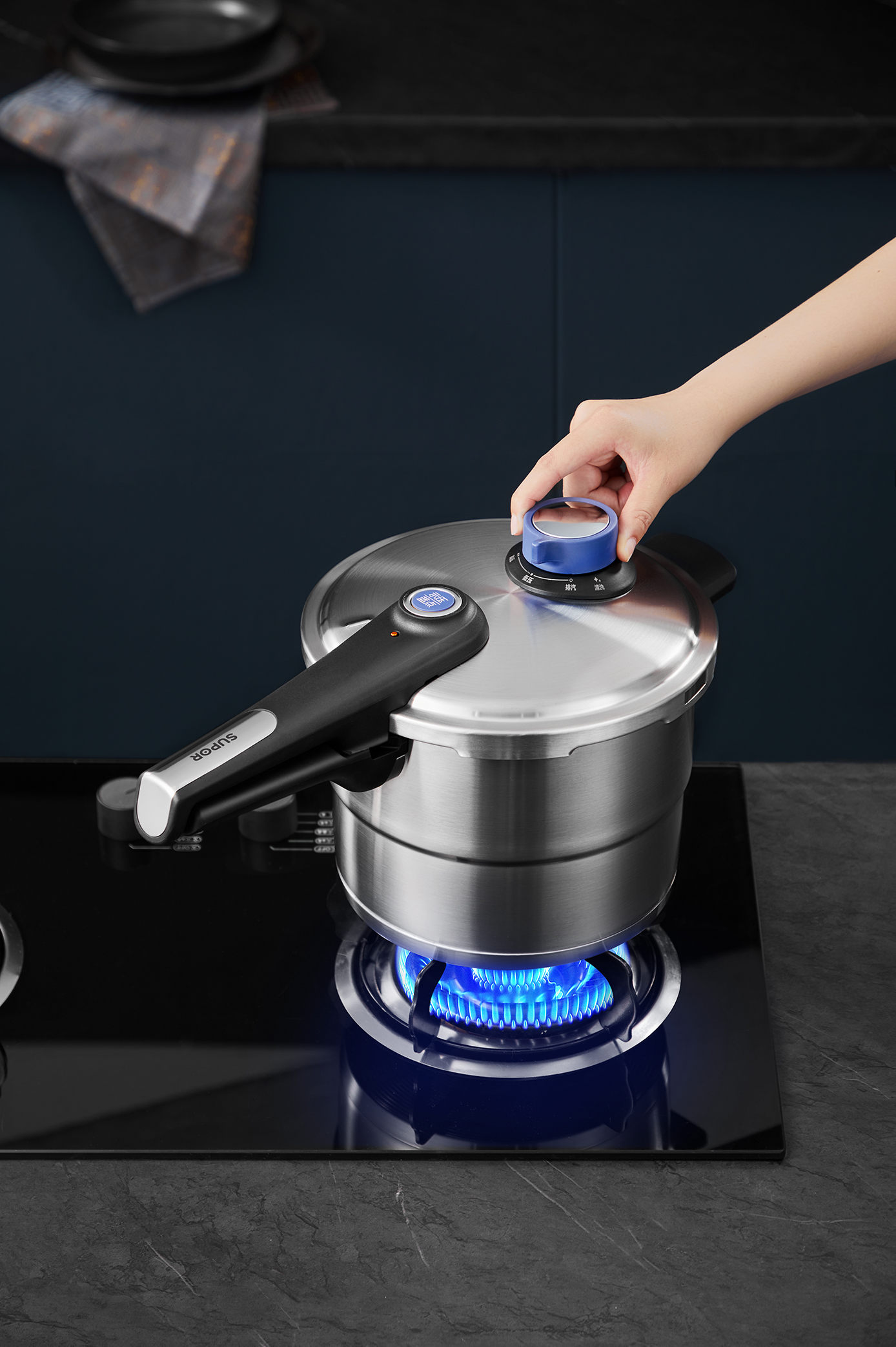 Supor Original 304 Stainless Steel Pressure Cooker 3-Stage Pressure ...