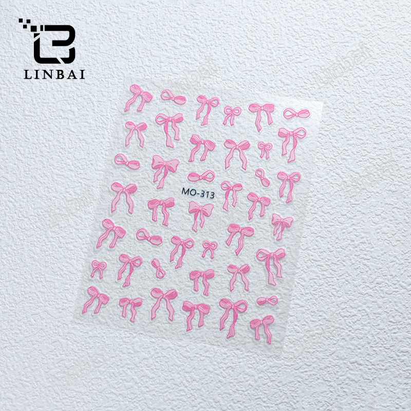 Cute Bow Tie 1pc Sticker DIY for Phone Tumbler Manicure Stickers Finger ...