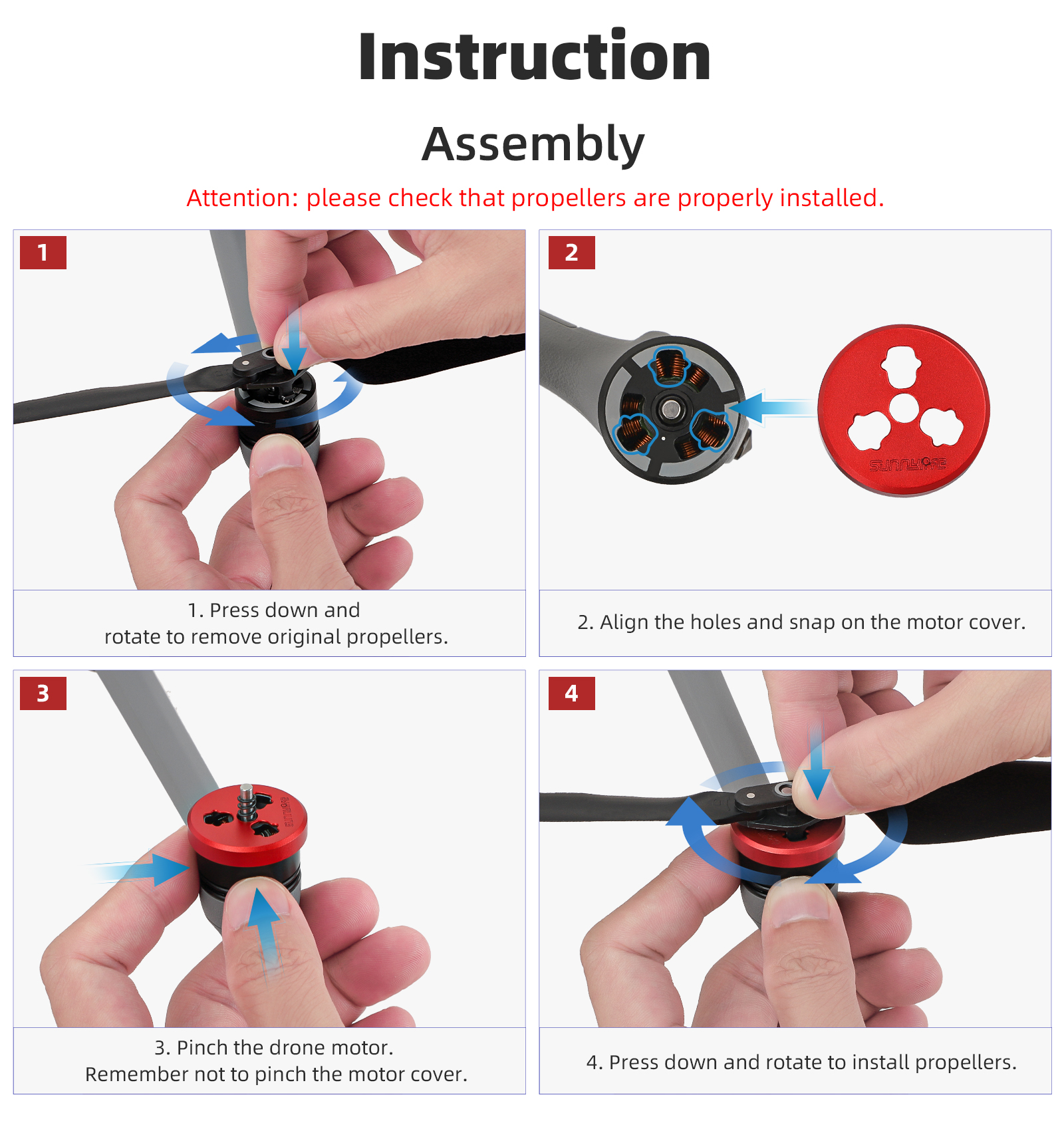 Motor Protective Cover for DJI Air 3S/Air 3/Mavic 3 Series Propeller ...