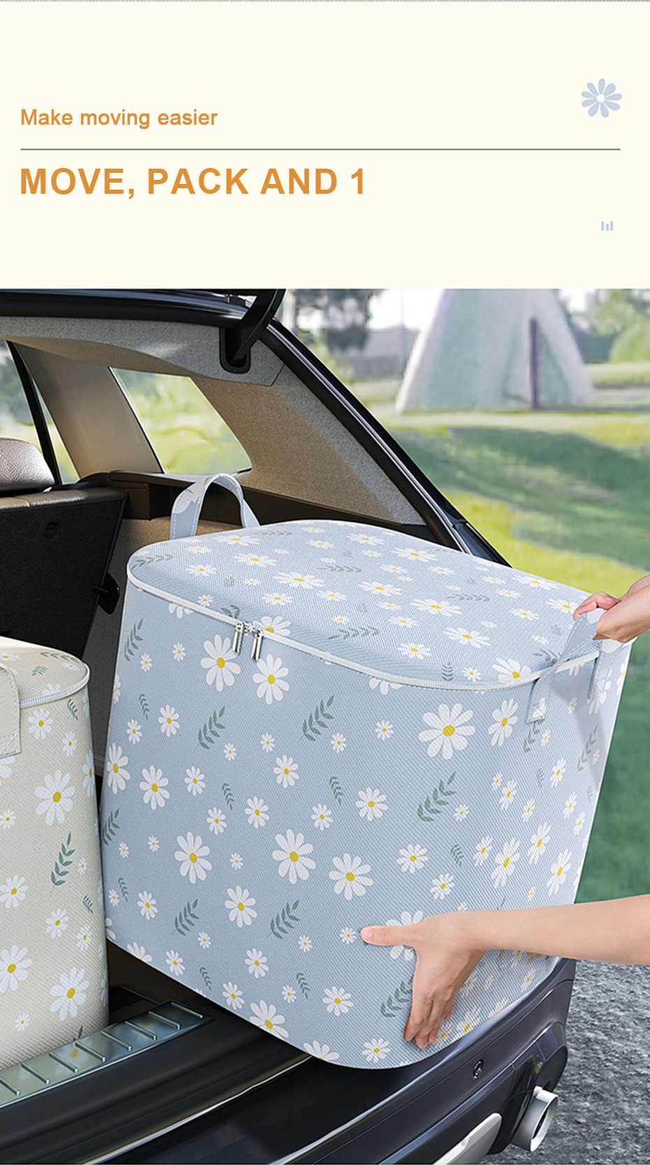 220L Daisy Storage Box For Clothes Foldable Clothes Organize Storage ...