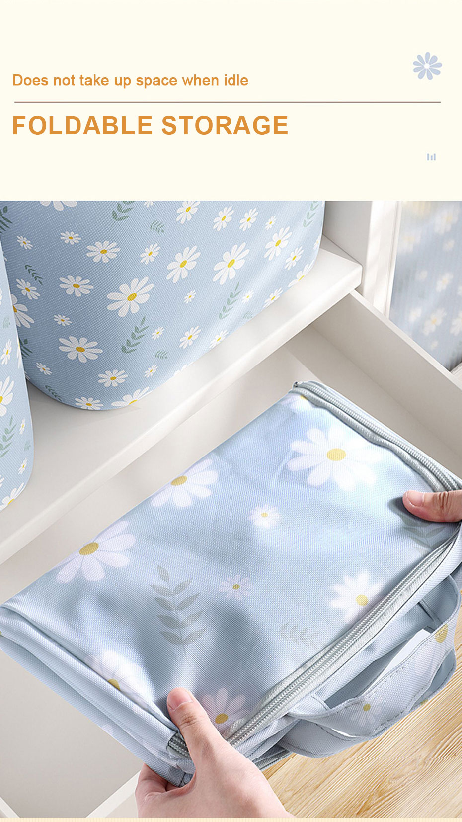 220L Daisy Storage Box For Clothes Foldable Clothes Organize Storage ...