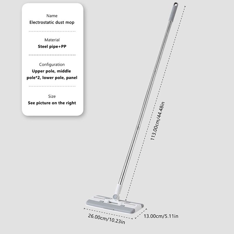 Dust Mop 360° Rotation Disposable Electrostatic Dust Removal Mop Suit ...