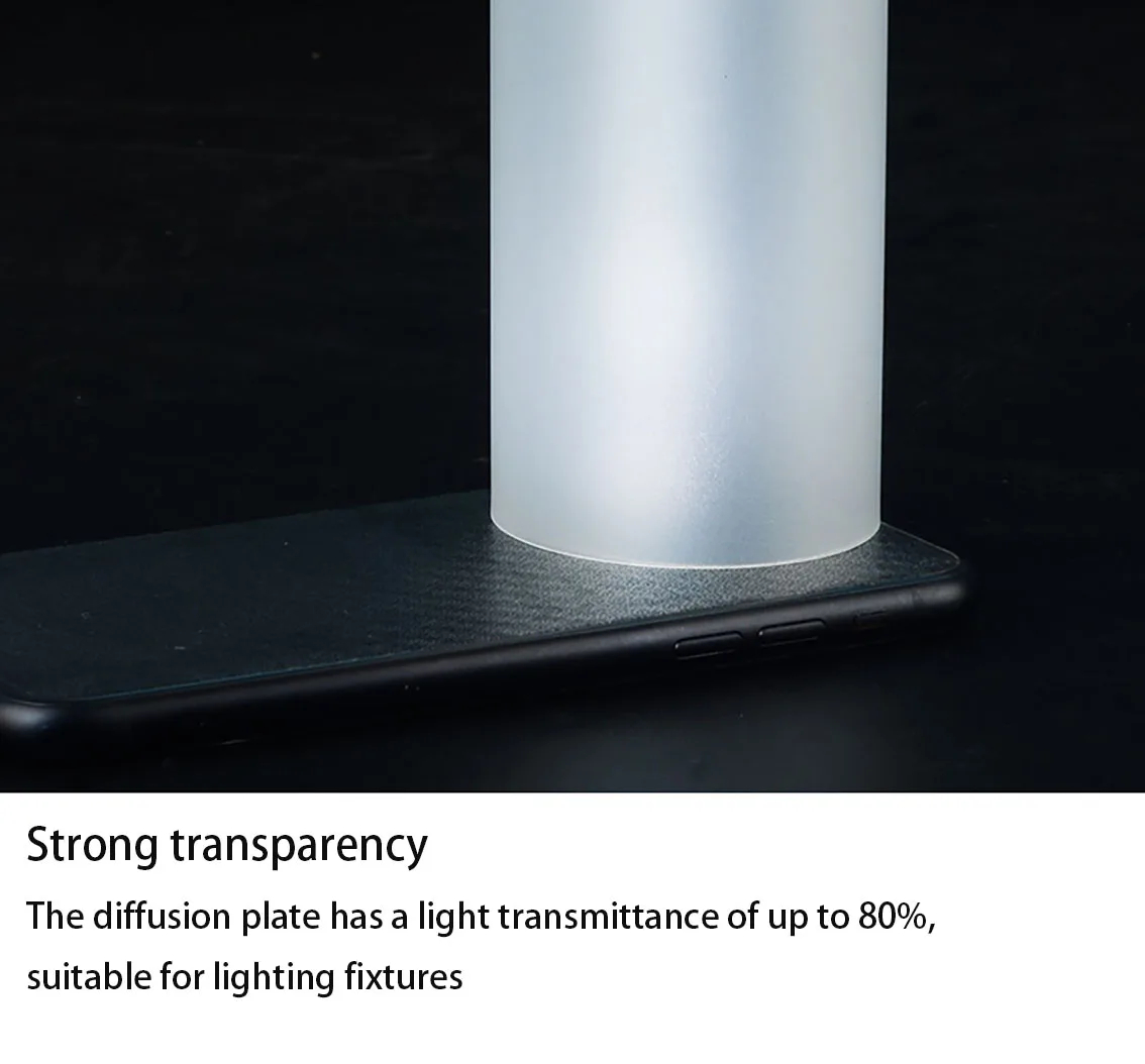 Acrylic Plate PP Transparent Plate Frosted Plexiglass Diffusion Plate ...