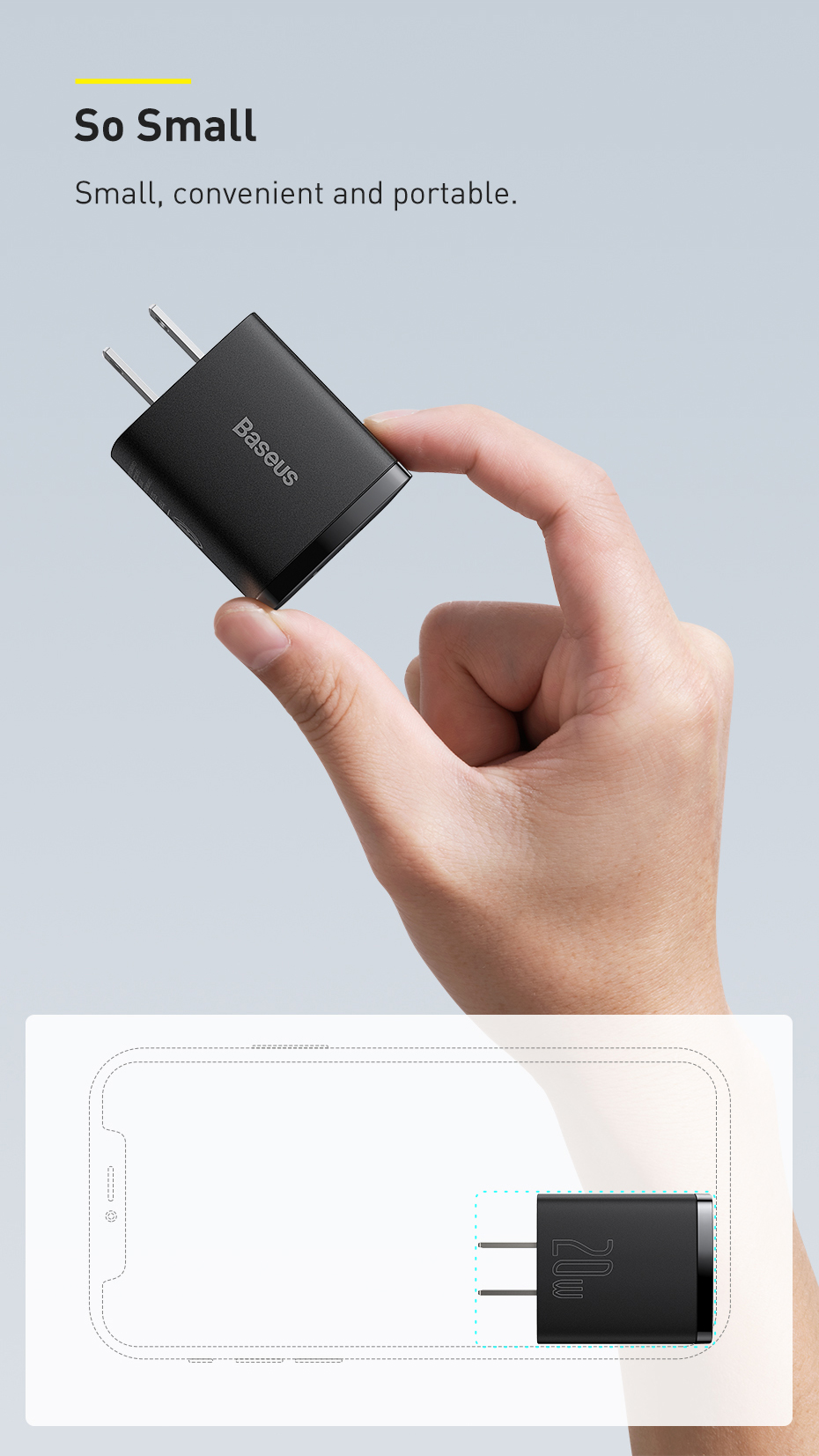 TELLUR Compact Pro PD701 Power Bank 20000mAh – Ricarica Rapida PD3.0 20W E QC3.0 22.5W – Huawei SuperCharge, Carica E Scarica Simultanea - 5