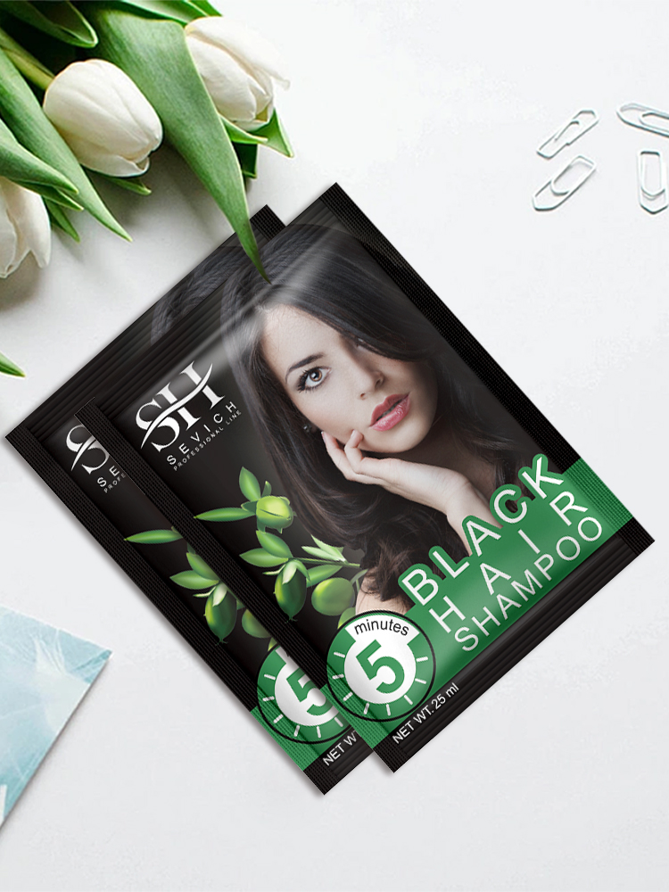 SEVICH Black Hair Dye Shampoo Organic Blackening Shampoo For White Hair ...