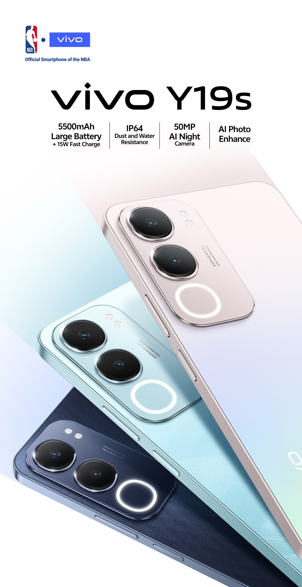 【0% Interest for 3 Months】vivo Y19s cellphone丨5500mAh battery+15W Fast ...