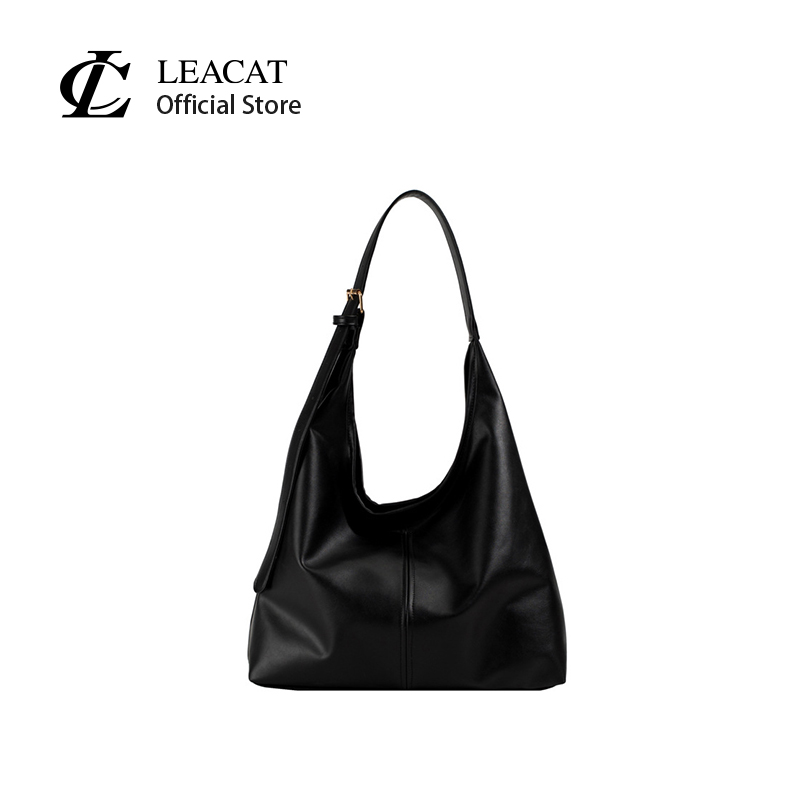 OSALADI Women's Large Capacity PU Leather Tote Bag | Single Shoulder Shopping Bag For Work, School, Travel | Black - View #12