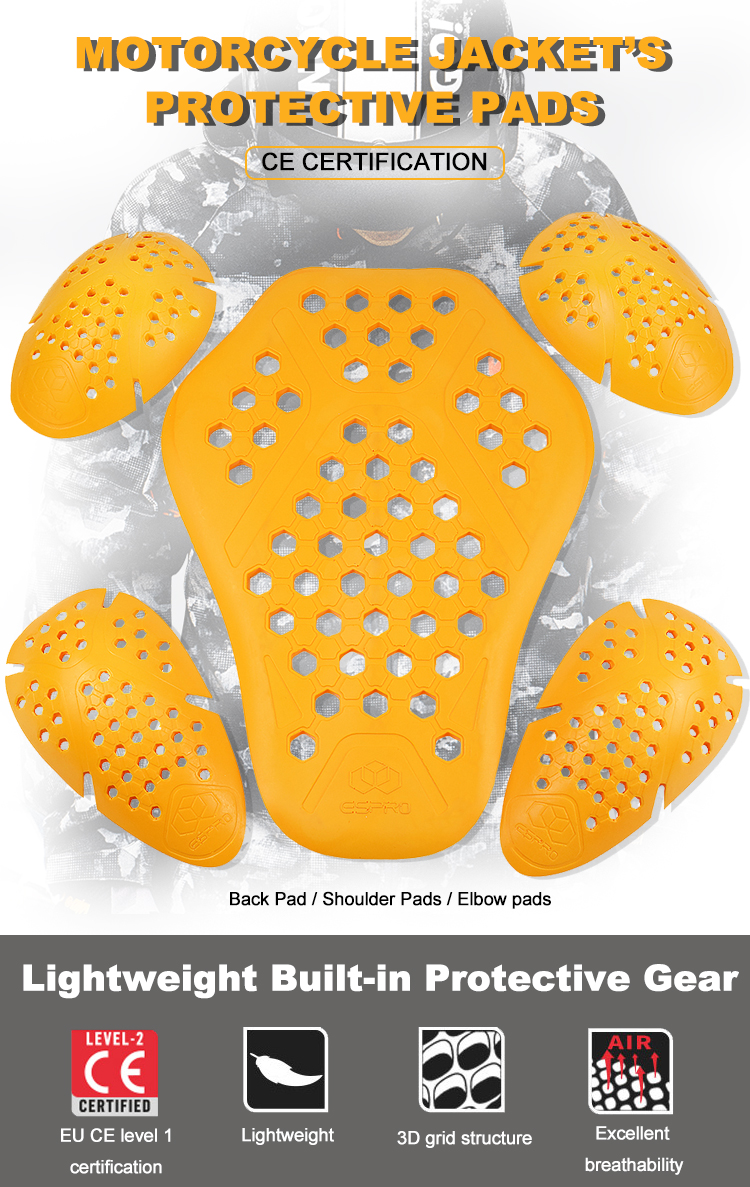 CE Level 2 Certified Aror Pads Set For Ultiate Safety – Oto Style Wear