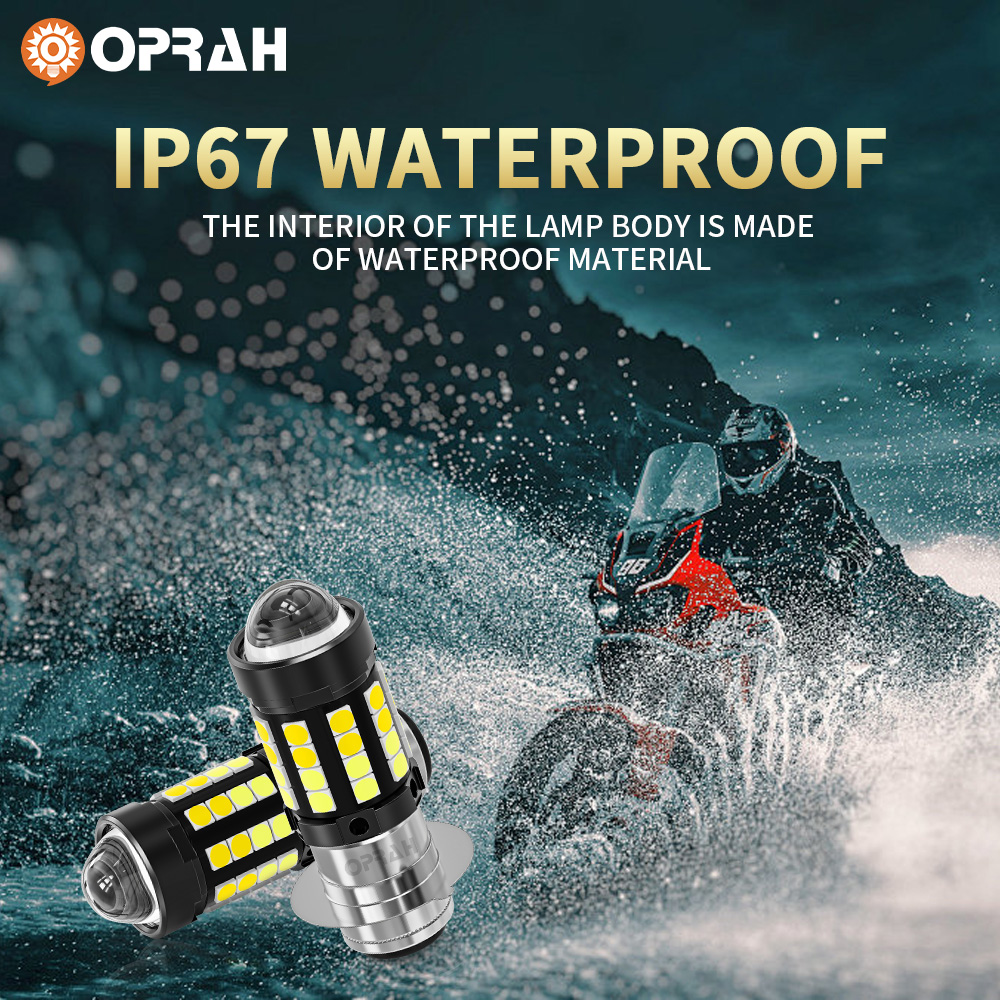 Oprah Super Bright LED Motorcycle Headlight P15D H4 BA20D 3030 36SMD ...