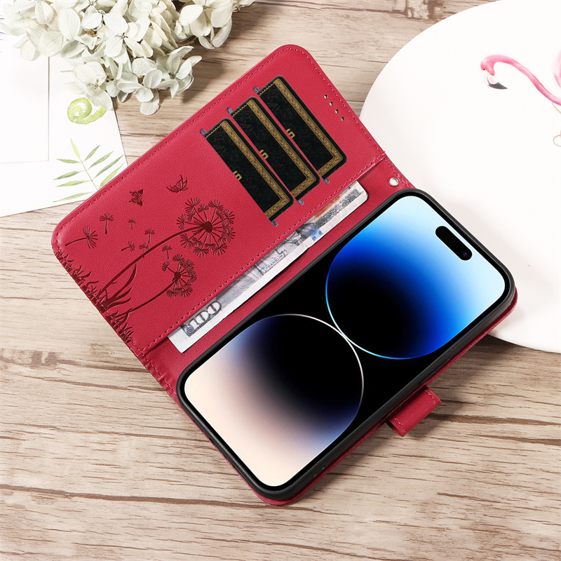 For Motorola Moto G45 Cow Leather Phone Case, Retro Oil Wax Style Stitching Folio Flip Ultra Thin Slim Magnetic Cover Multi Hidden Credit Card Holder Cash