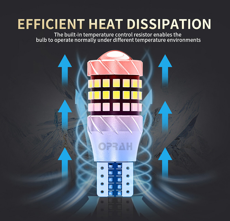 Oprah 2pcs T15 LED Bulb 2016 57SMD Car LED Bulb Replacement Bulb ...