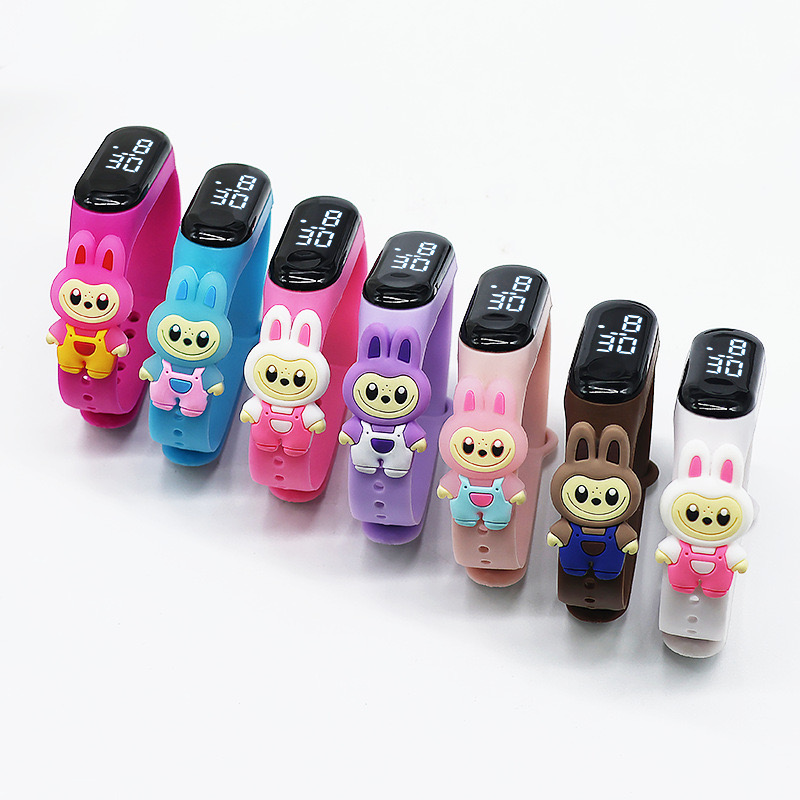 3D LABUBU Kids Watch LABUBU Sport Kids Wristband Children's Watch with ...