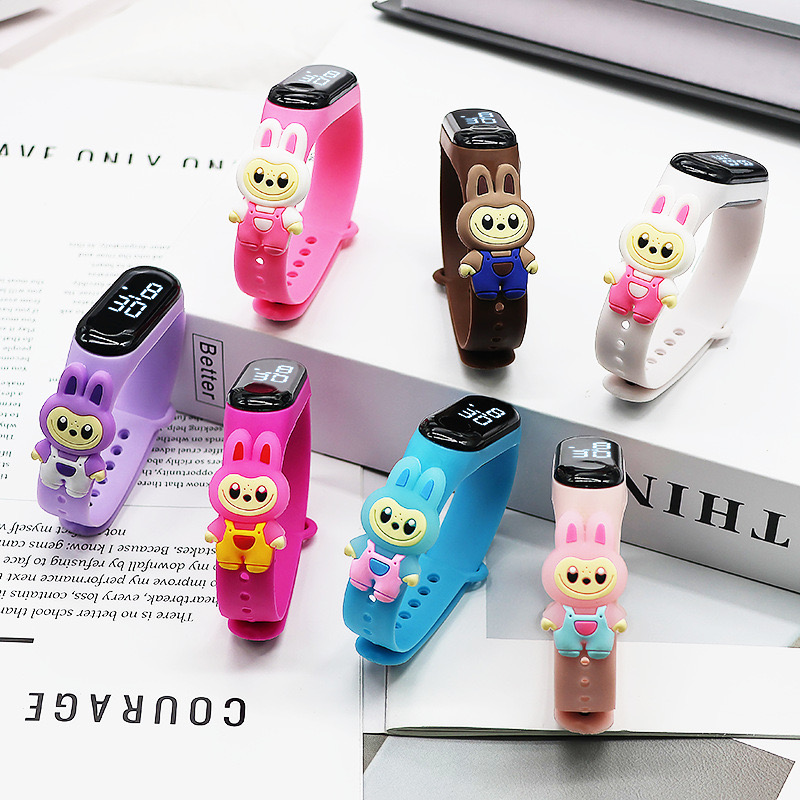 3D LABUBU Kids Watch LABUBU Sport Kids Wristband Children's Watch with ...