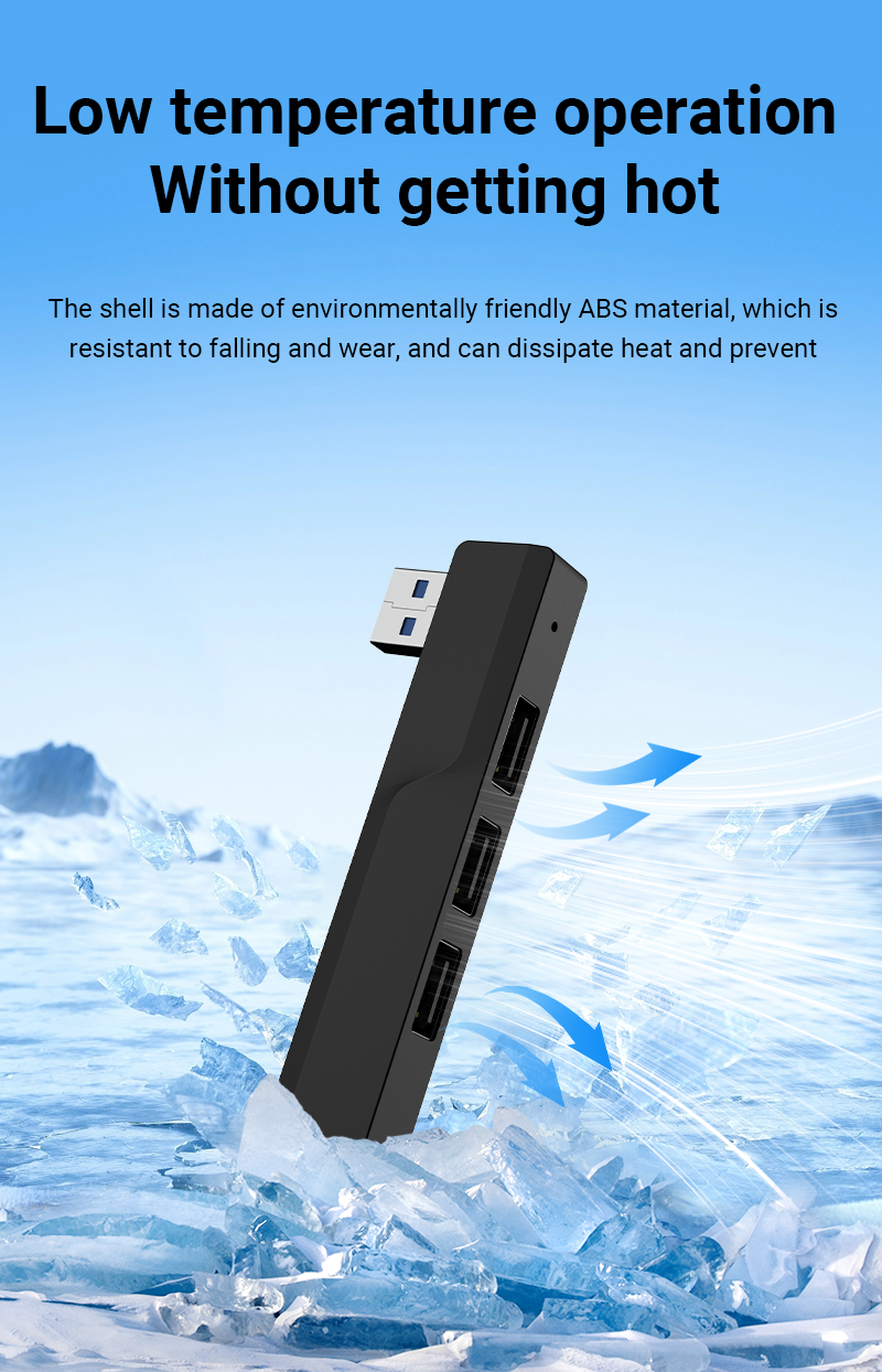 Walram 4 in 1 USB Hub with USB 3.0, USB 2.0 Ports Fast Data Transfer ...