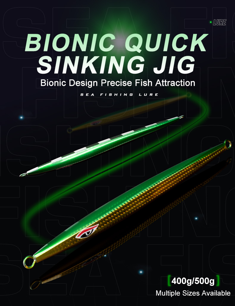 TEASER【J115】500g 600g 700g Speed Jig Lure For Sea Fishing Lure Slow ...