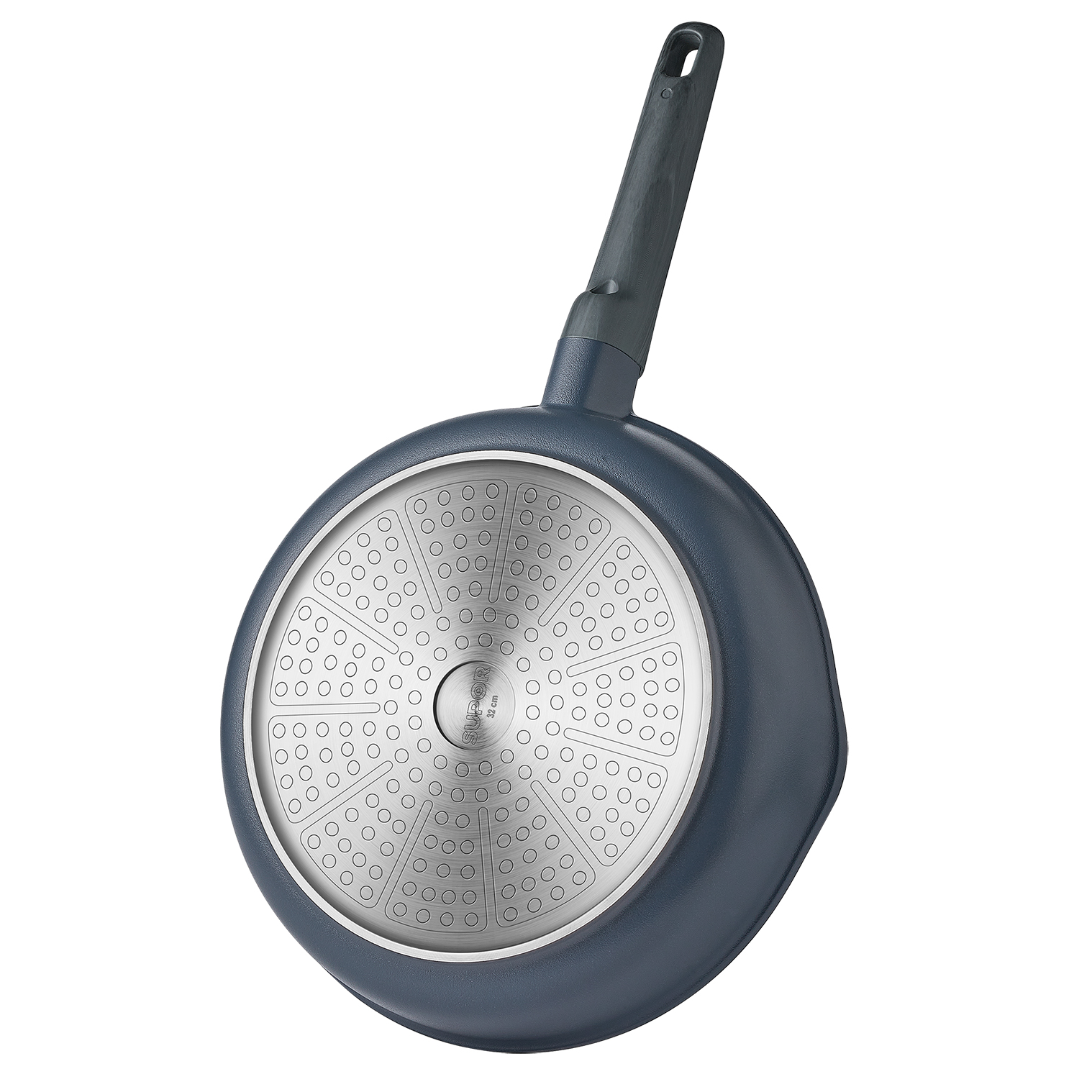 Supor Ceramic Marble Non Stick Frying Pan with Lid 26cm Suitable for ...