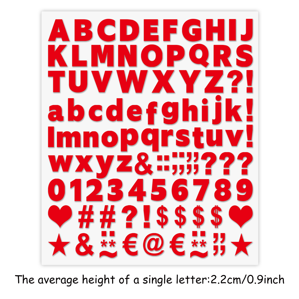 Red Letters Iron On Patches A-Z Alphabet Stickers Hoodies Tops A-Level ...
