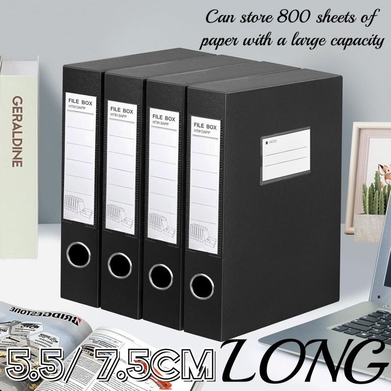 Long Document Box File Folder Organizer Long Size File Box Paper ...