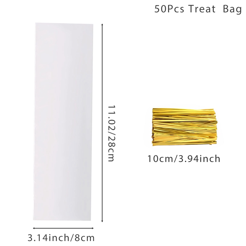 Cherodada Cellophane Treat Bags, 4x6 Inch Iridescent - View #6