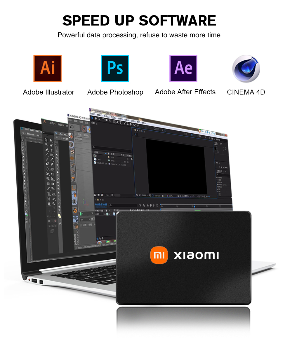 XIAOMI SSD Hdd 2.5 SATA3 SSD 240gb 480gb 128GB 256G 1TB 2TB 4TB ...