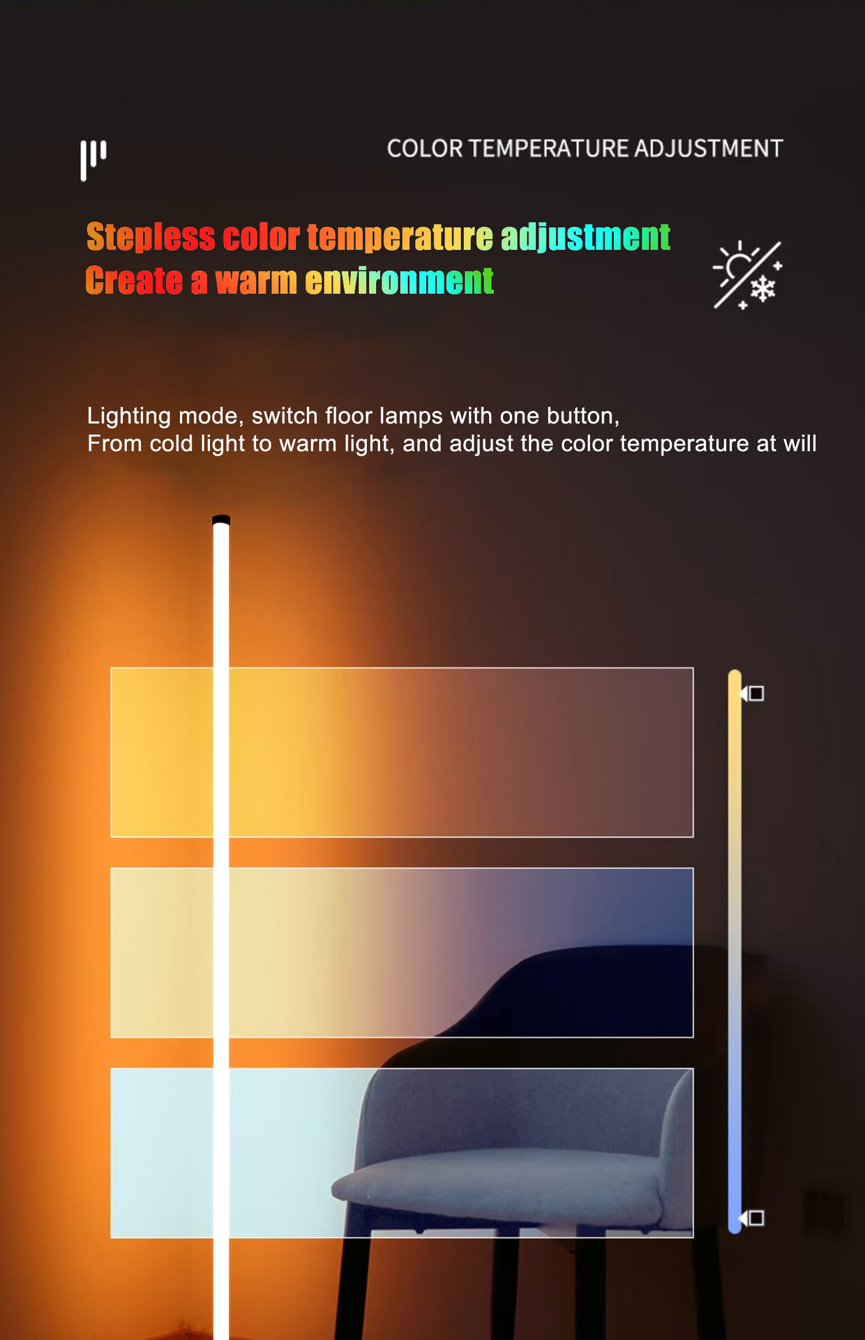 RGB phantom light floor lamp music rhythm light atmosphere light corner ...