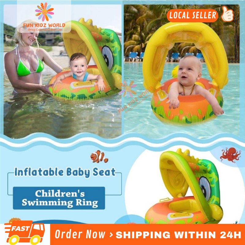 Kids Inflatable Salbabida Floaters Pink Unicorn Swimming Floater Green ...