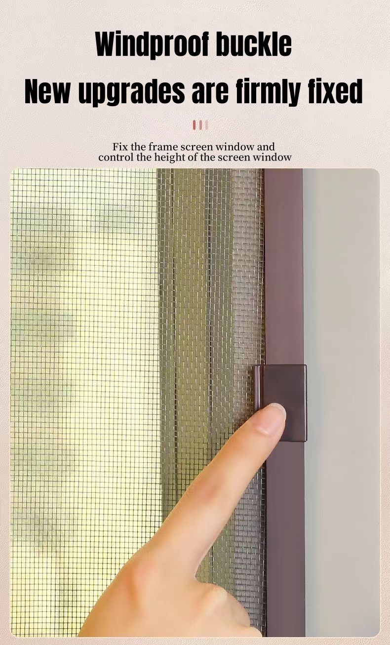DIY Magnetic Screen Window with Frame Detachable Mosquito Screen for ...