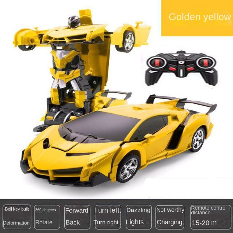 Remote Control Transforming Car One-Button Transforming Car King Kong ...
