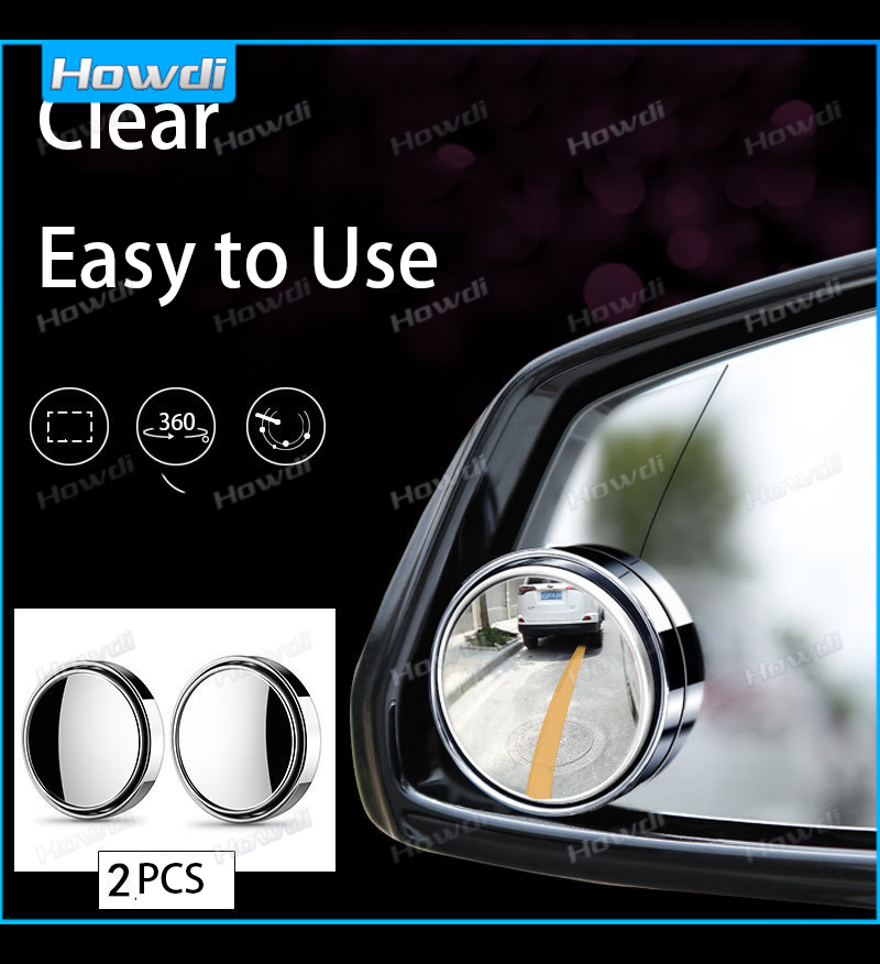 4Pcs Car Blind Spot Mirrors HD Glass Wide Angle Round Rear View Safety Mirrors:Automobiles & Motorcycles