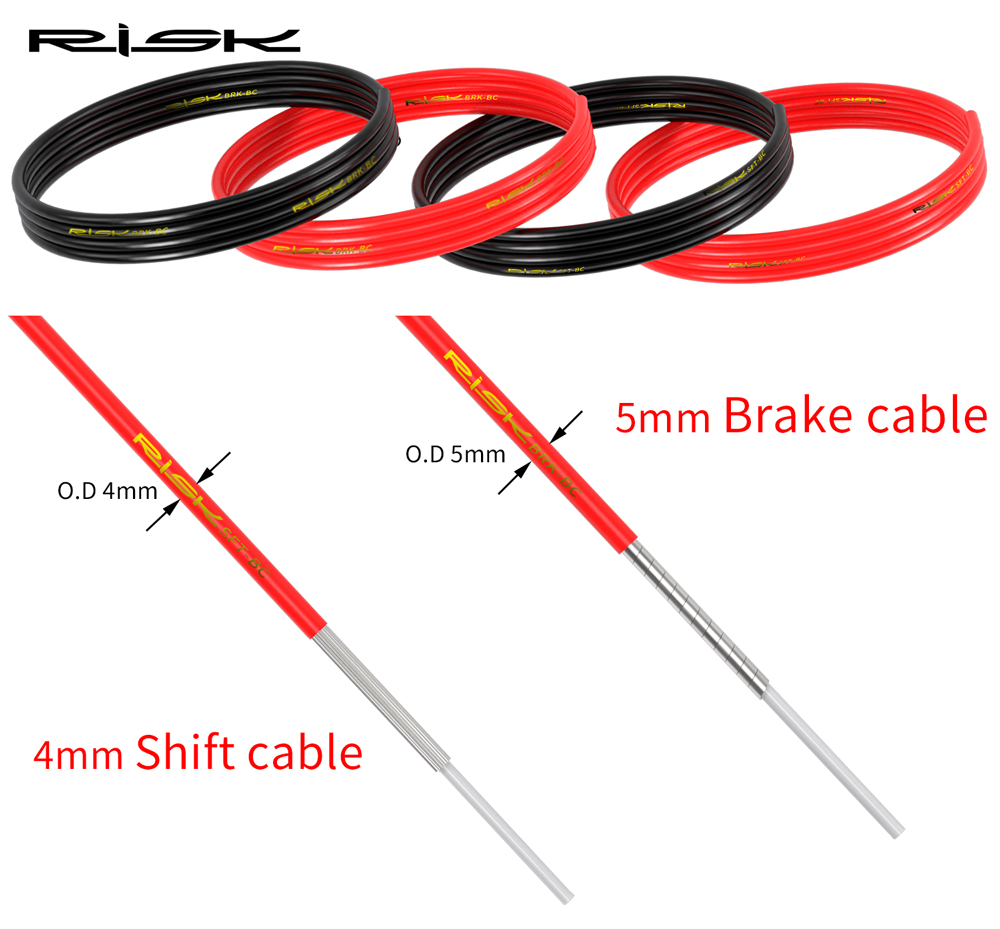 RISK Bicycle Brake Cable Kit Shift Housing Guide Mountain MTB Road Bike ...