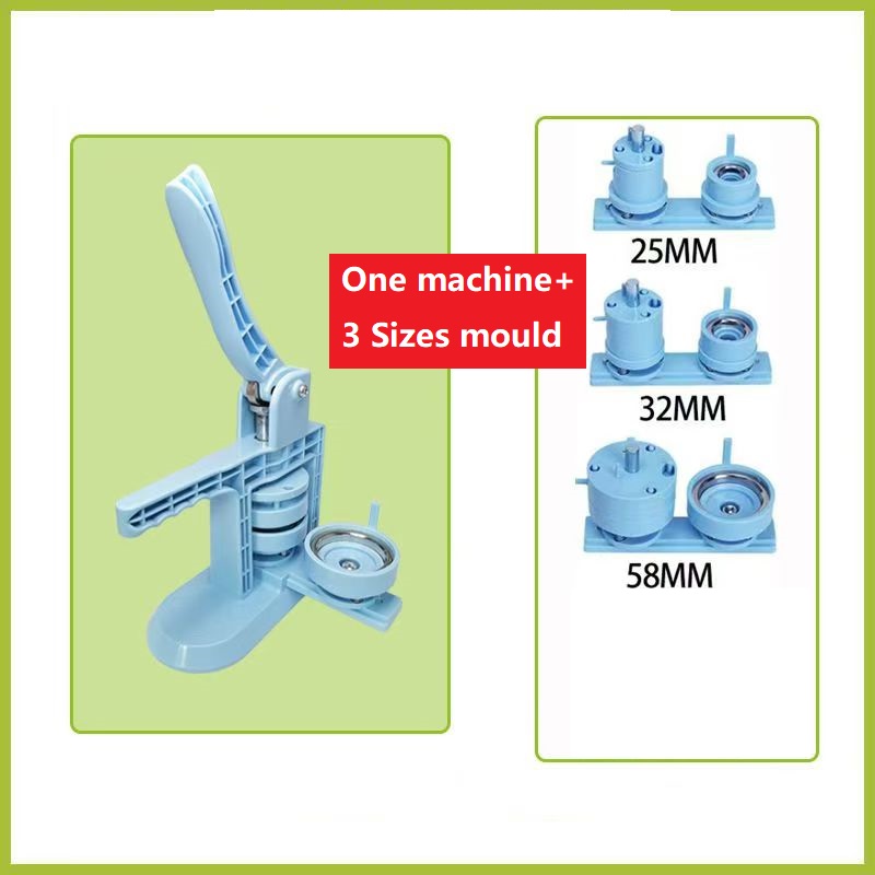 Button badge machine with 3 sizes mould 25mm 32mm 58mm mould button ...