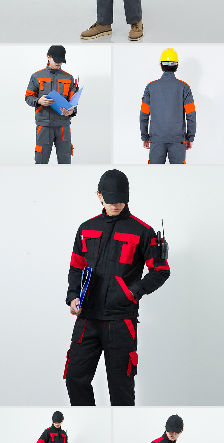Cotton Labor Protection Work Clothes Durable Workwear Men Construction ...