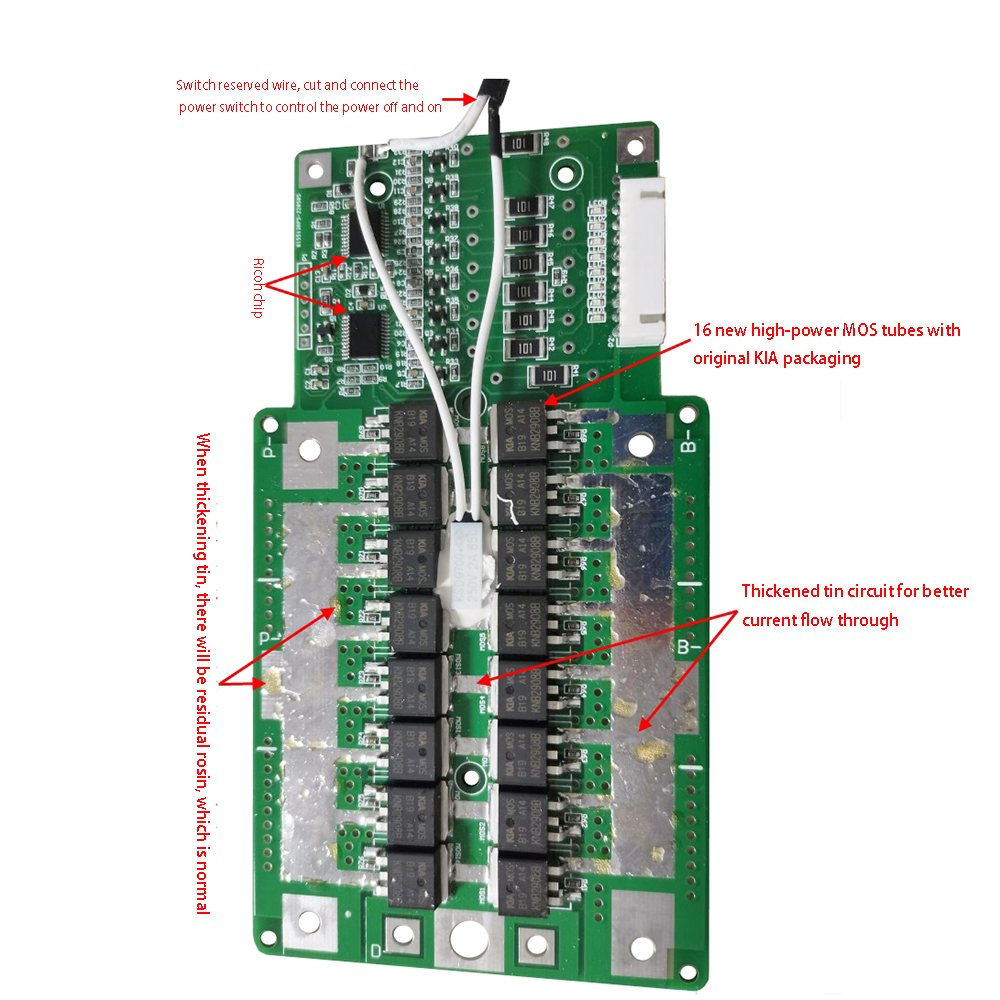 S V A A A Lifepo Battery Cell Pack Bms Protection Board