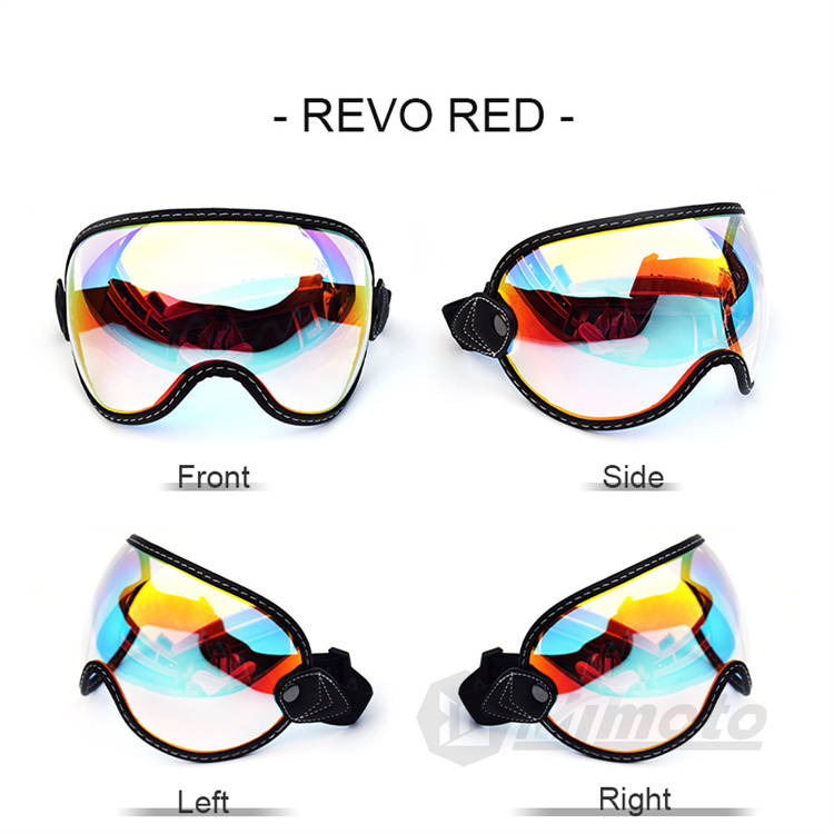 Retro Motorcycle Goggles Wide Field Of View Windproof Dustproof Helmet ...