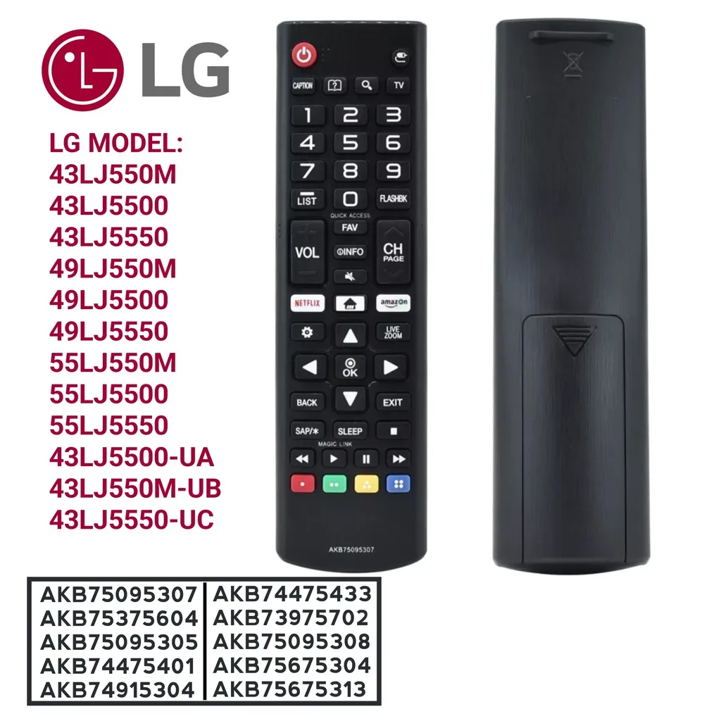 Remote Control For LG 43LJ5500 43LJ5500-UA 43LJ550M 49UJ634V LED Smart