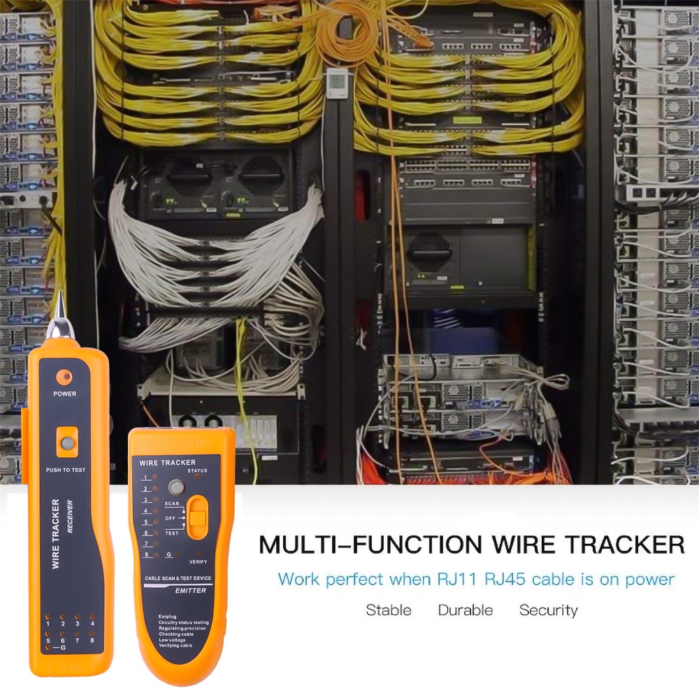 Multi-function in-wall network cable detector for testing RJ45 RJ11 POE ...