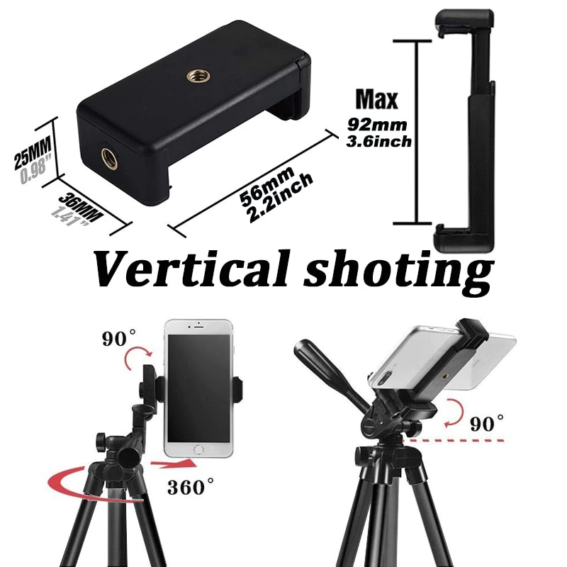 Tripod Retractable Travel Lightweight with Bluetooth Remote Control ...