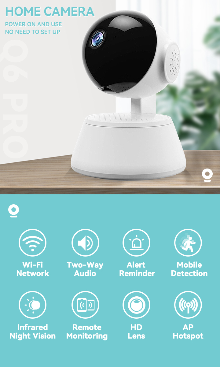 V380 PRO Q6 PRO CCTV Camera Wifi HD Night Vision 1080P IP Smart Camera ...